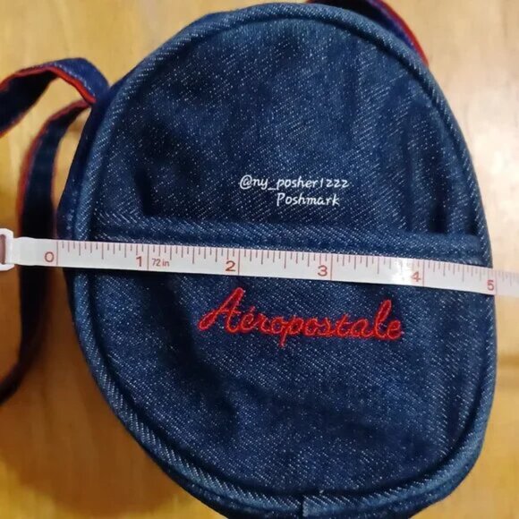 𝓐é𝓻𝓸𝓹𝓸𝓼𝓽𝓪𝓵𝓮 Denim Barrel Bag 🔵🔴 - Picture 9 of 9